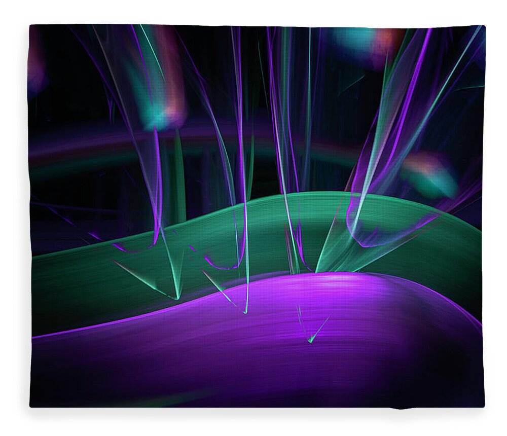 Light Painting Fleece Blanket featuring the photograph Lp 02 by Fred LeBlanc