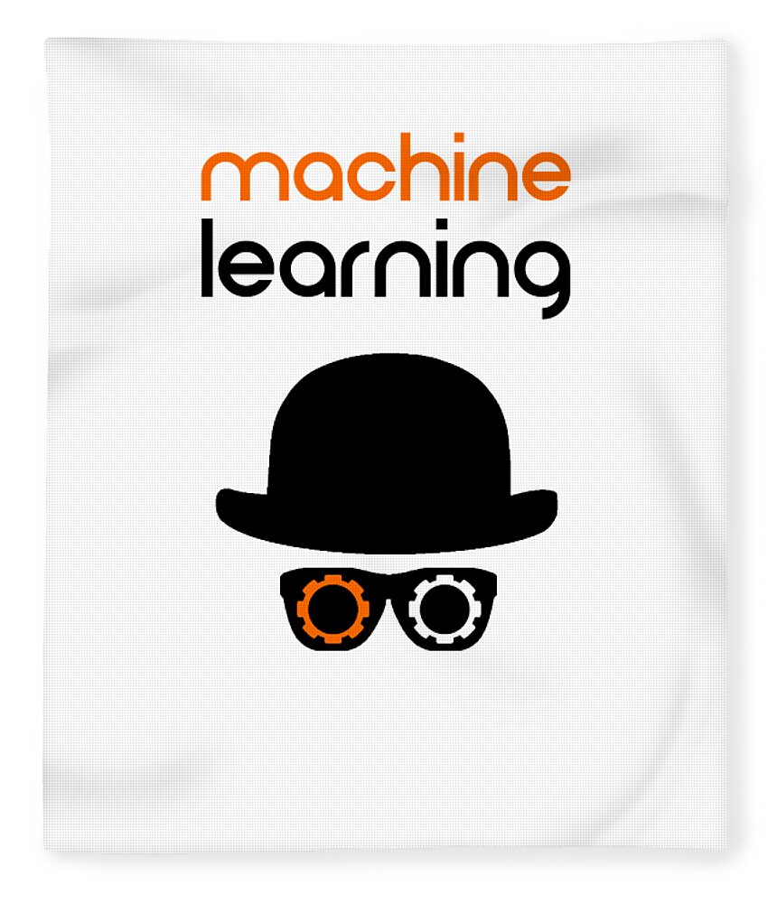 Richard Reeve Fleece Blanket featuring the digital art Machine Learning by Richard Reeve
