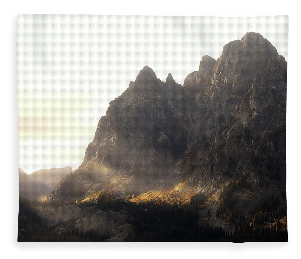 Magical Mountain Light Fleece Blanket featuring the photograph Magical Mountain Light by Dan Sproul