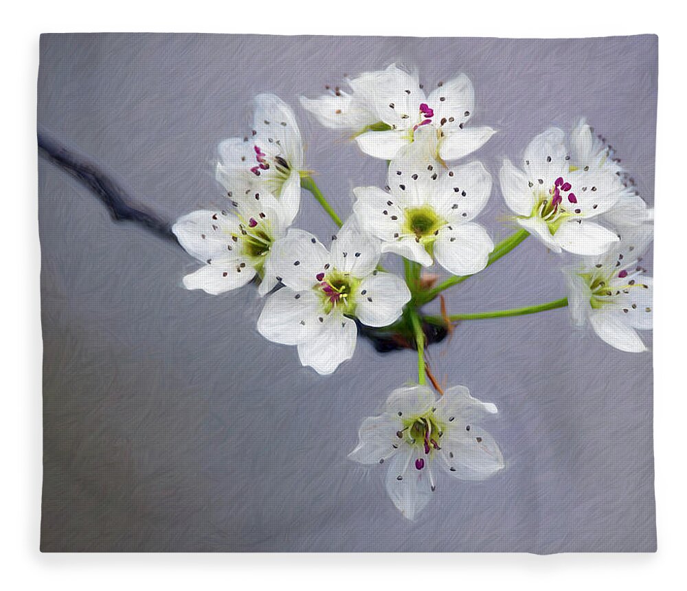 Tree Fleece Blanket featuring the photograph March Flowers by Art Cole