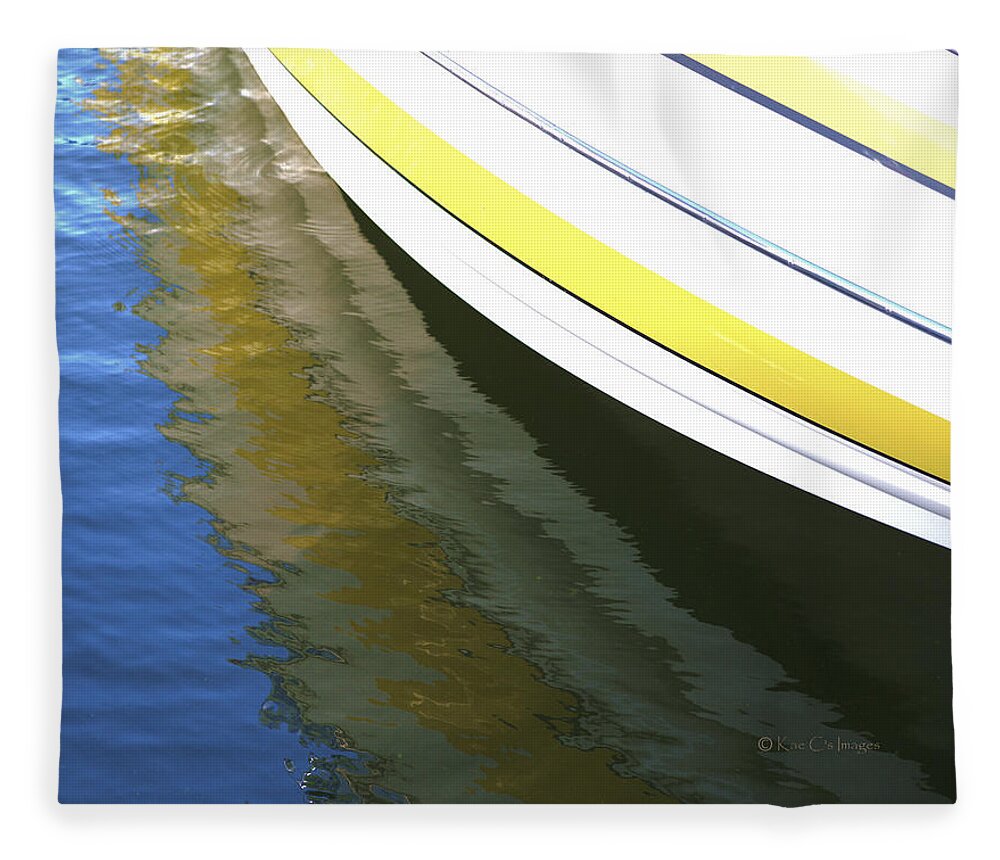 Water Fleece Blanket featuring the photograph Marina Reflections #2 by Kae Cheatham
