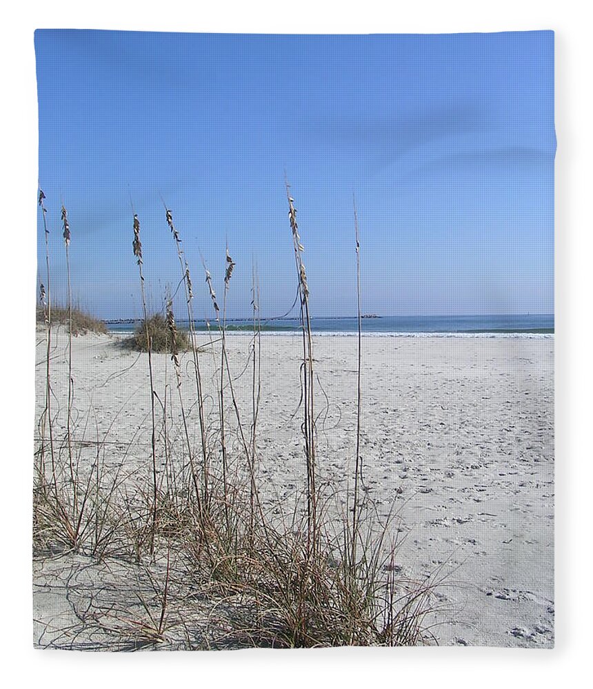  Fleece Blanket featuring the photograph Masonboro Island Coastal Estuarine Reserve by Heather E Harman