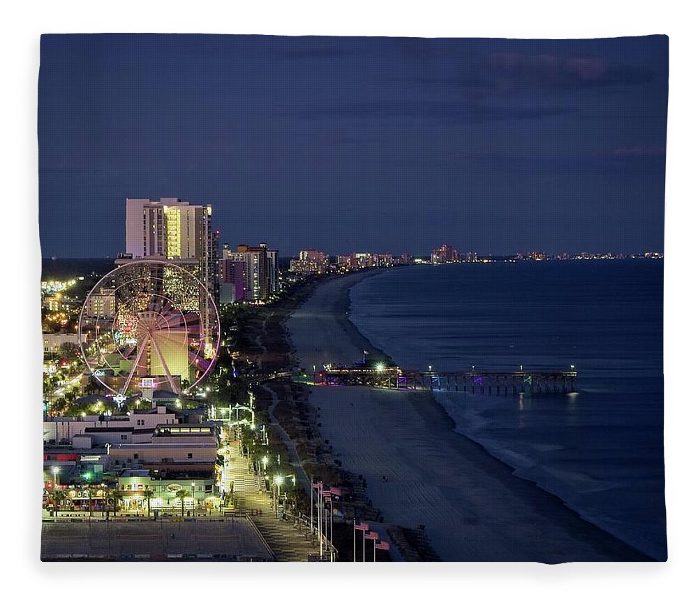2020 Fleece Blanket featuring the photograph MB Boardwalk by David Palmer