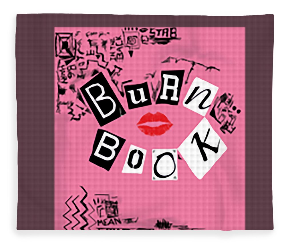 Mean Girls Burn Book with the Plastics Fleece Blanket