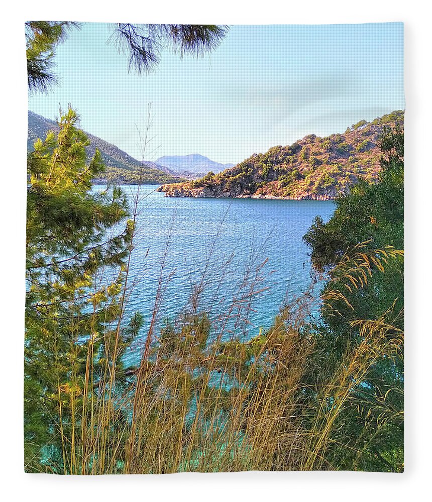 Mediterranean Fleece Blanket featuring the photograph Mediterranean Coast by Alex Mir