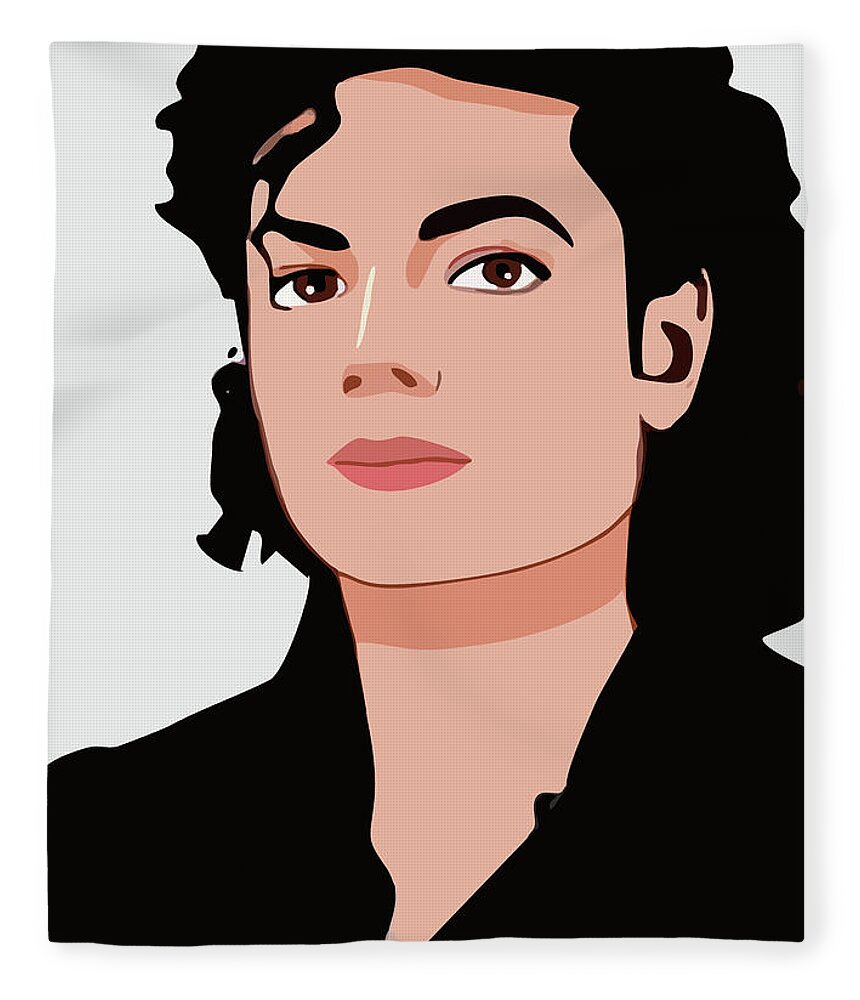 Michael Jackson Cartoon Portrait 3 Fleece Blanket by Ahmad Nusyirwan -  Pixels