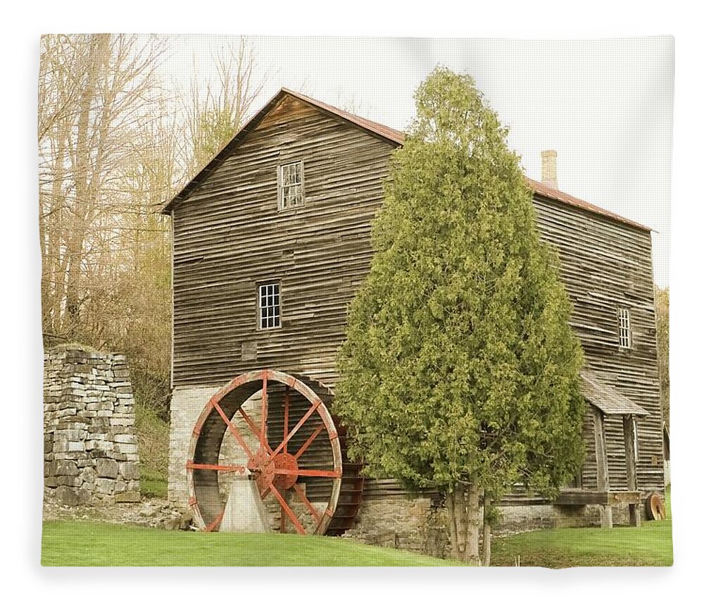  Fleece Blanket featuring the photograph Mill by Windshield Photography