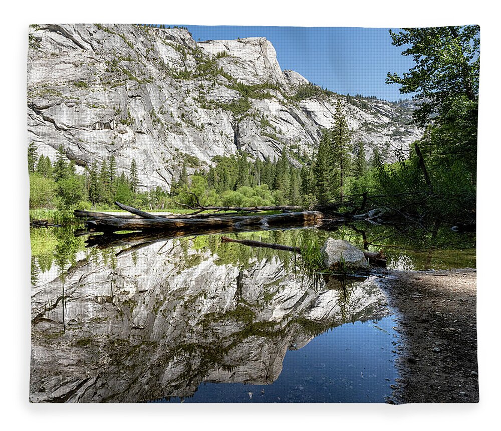California Fleece Blanket featuring the photograph Mirror Lake by Kevin Suttlehan