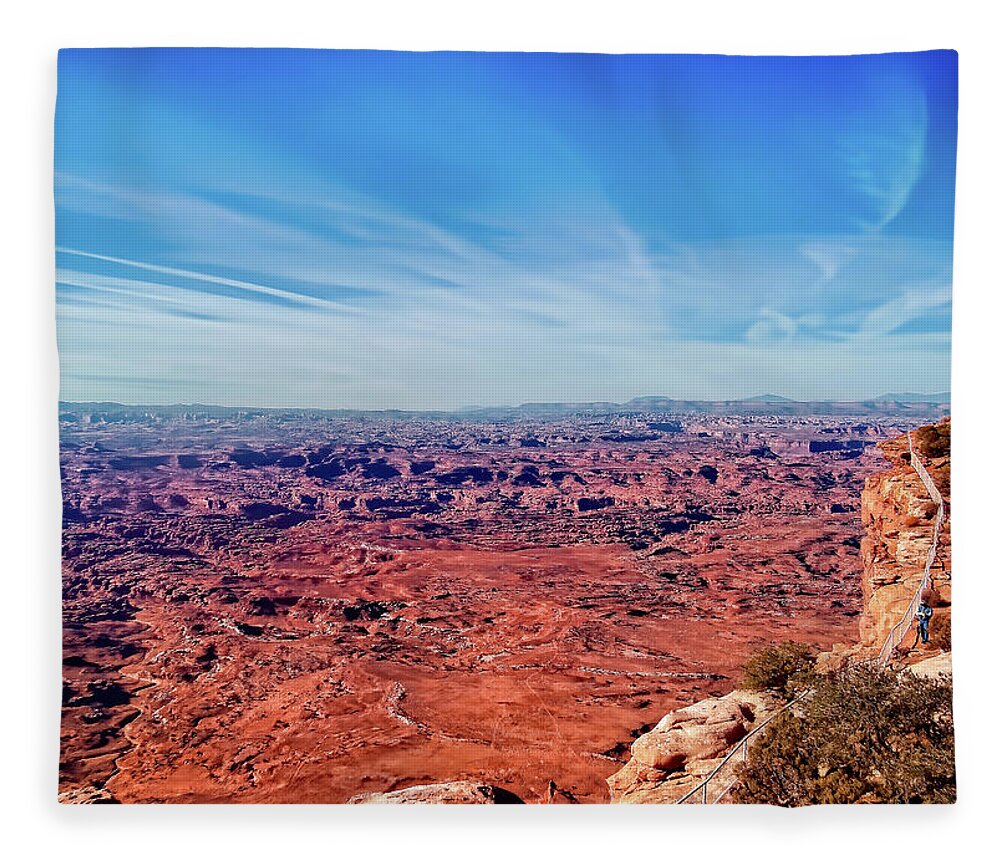 Moab Utah Fleece Blanket featuring the photograph Moab by Cathy Anderson