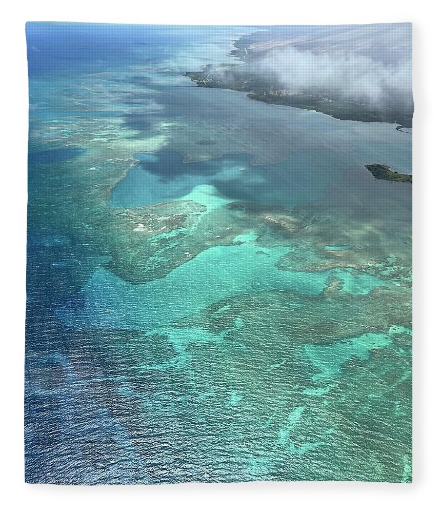 Photograph Fleece Blanket featuring the photograph Molokai Island Reef by Beverly Read
