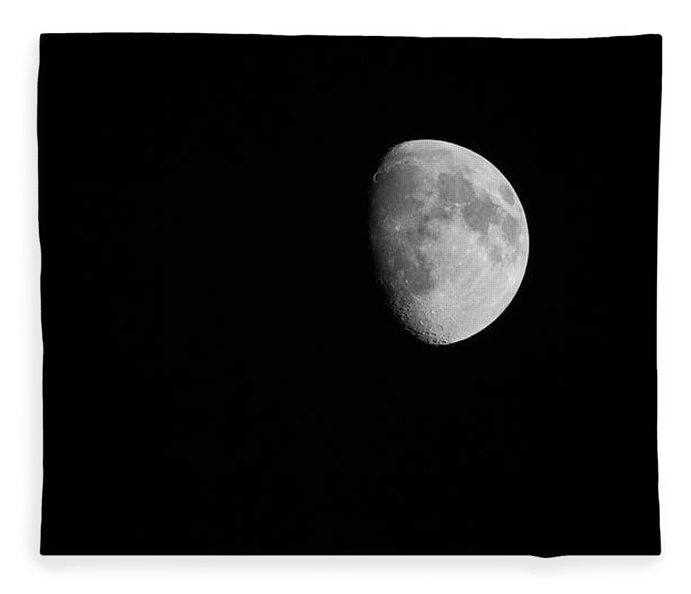 Moon Fleece Blanket featuring the photograph Moon of the night by Jim Whitley