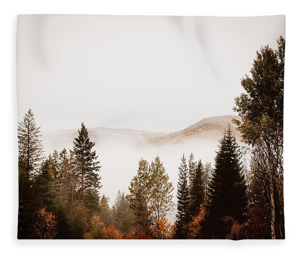 Canada Fleece Blanket featuring the photograph Morning Mist by Carmen Kern