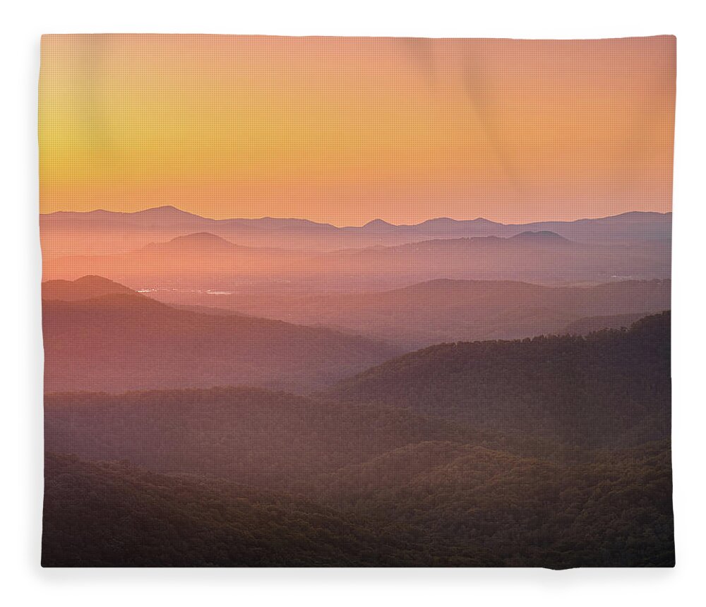 Mills River Valley Fleece Blanket featuring the photograph Mountain Dreams by Jordan Hill