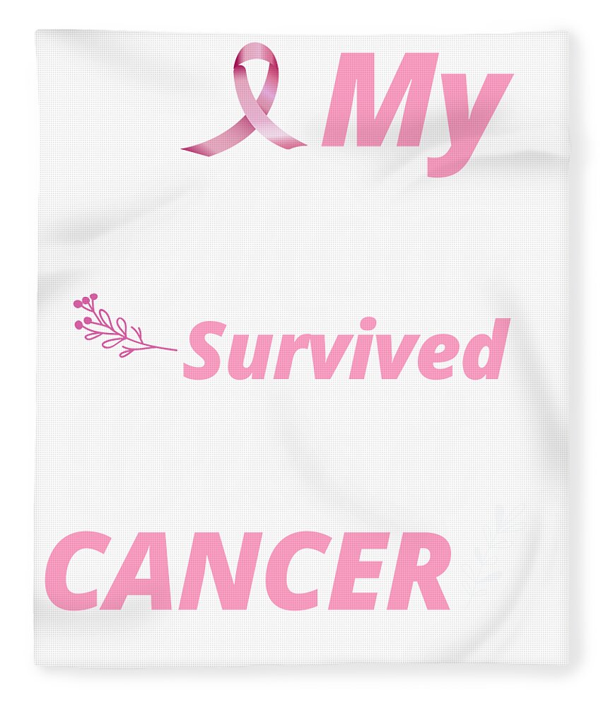 Black Woman Forever The Title Breast Cancer Survivor Fleece Blanket Soft Warm Comfortable Blanket for Bedroom Couch Sofa