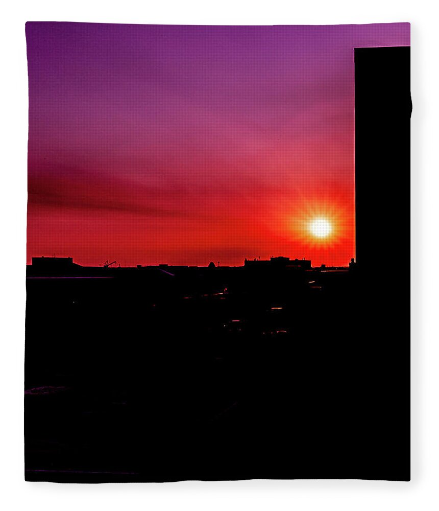 Savannah Fleece Blanket featuring the photograph My Pink Sunset by Kenny Thomas