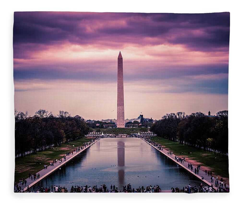 Monument Fleece Blanket featuring the photograph National Treasure by Dheeraj Mutha
