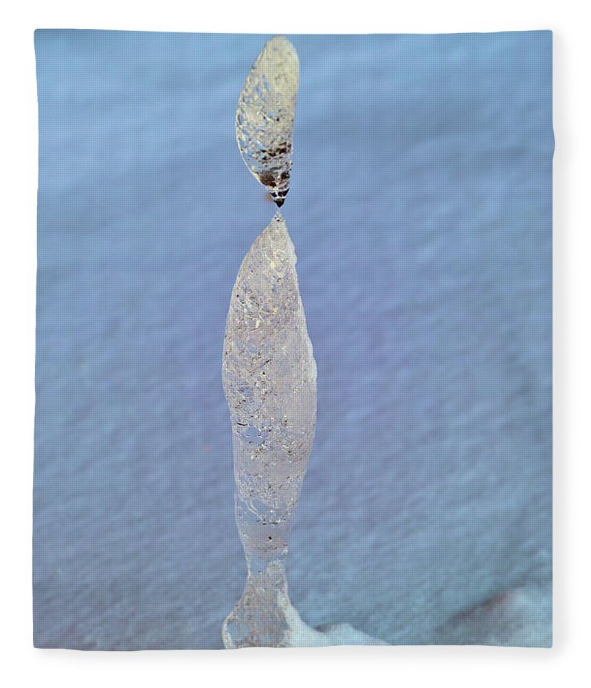 Ice Fleece Blanket featuring the photograph Natural Ice Sculpture by Theresa Fairchild