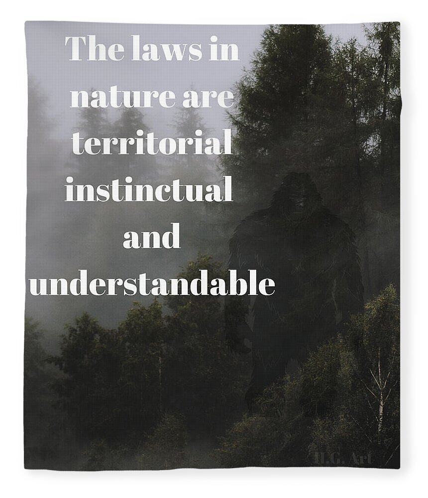 Natures Laws Fleece Blanket featuring the digital art Natures Laws by Hank Gray