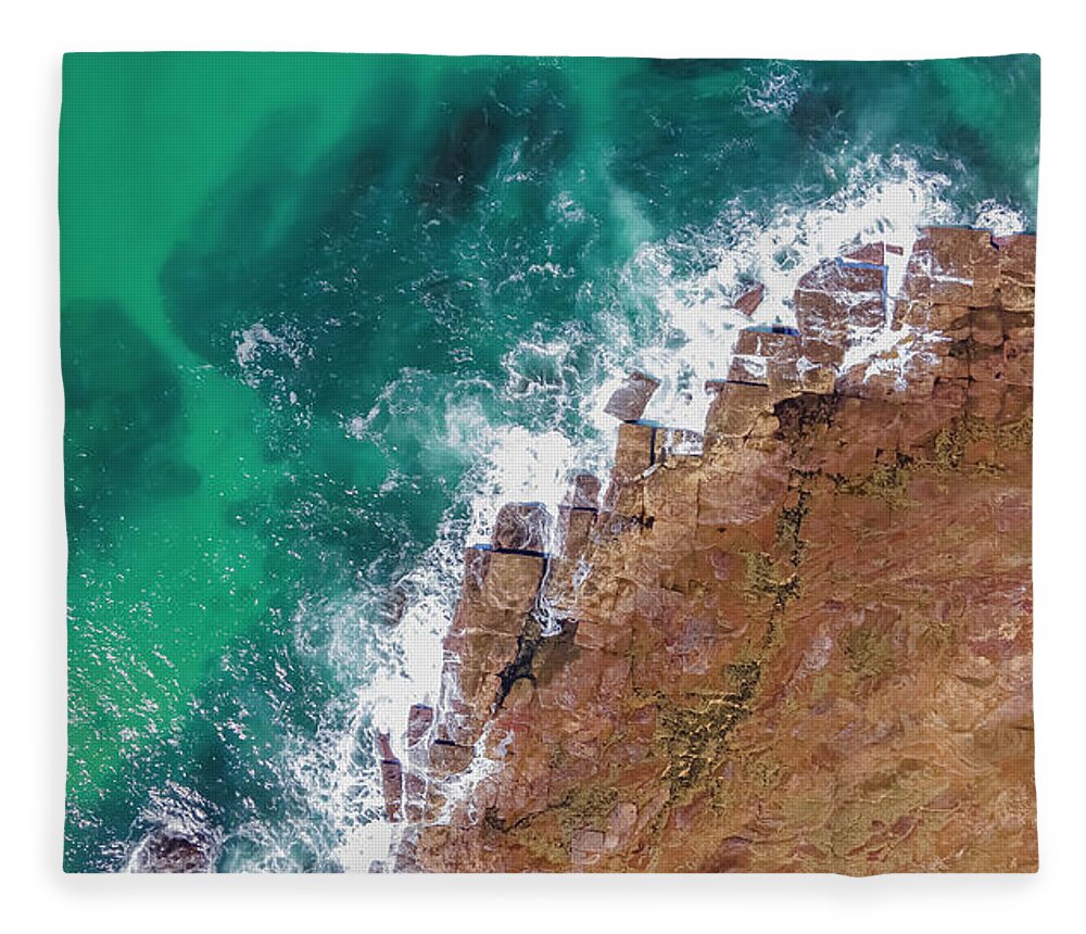 Beach Fleece Blanket featuring the photograph North Narrabeen Headland by Andre Petrov