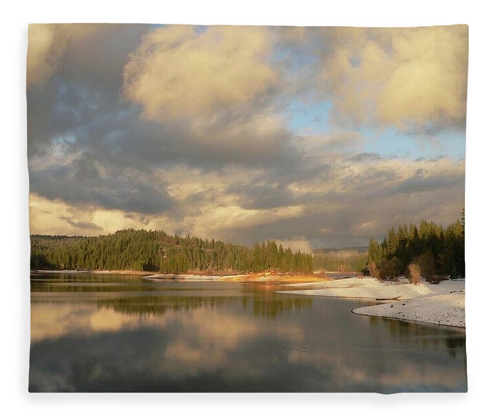 Photograph Fleece Blanket featuring the photograph Novenber Afternoon by Beverly Read