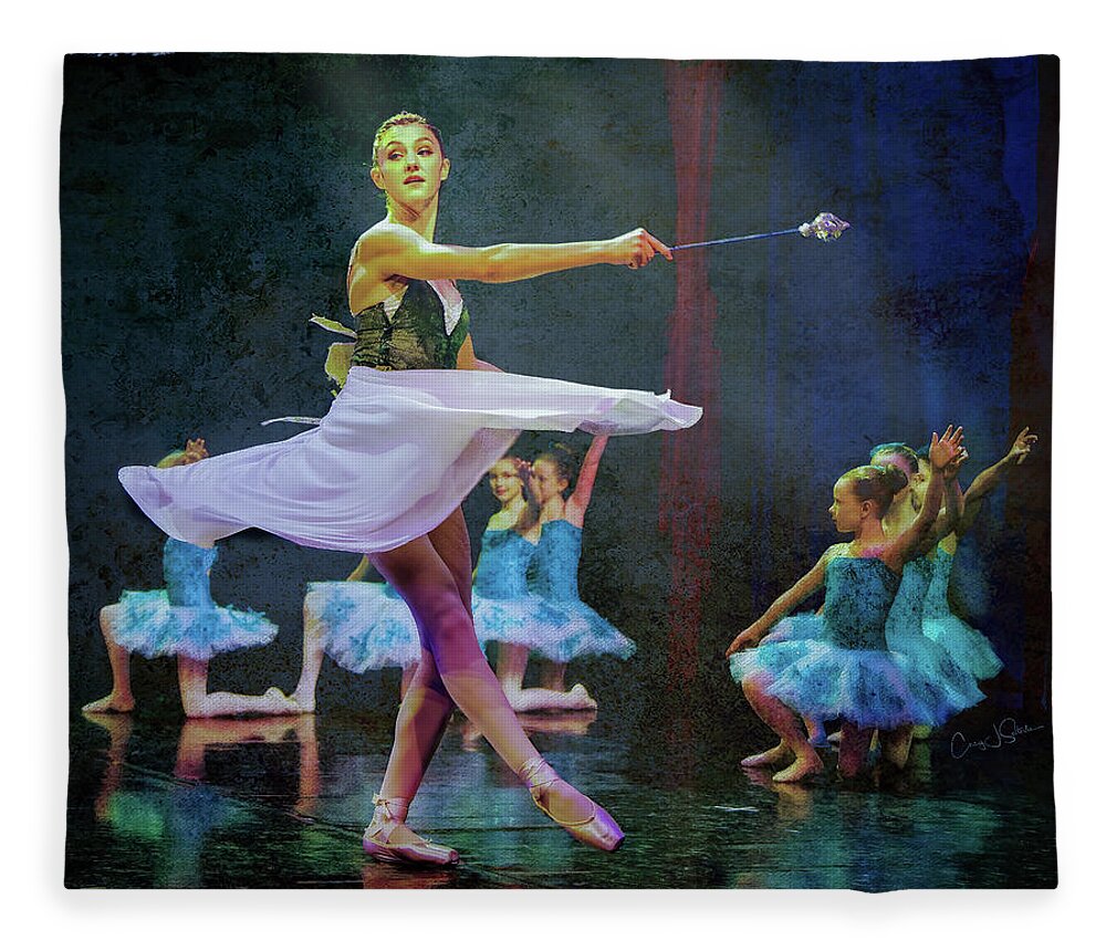 Ballerina Fleece Blanket featuring the photograph Nutcracker_Ballet 101 by Craig J Satterlee