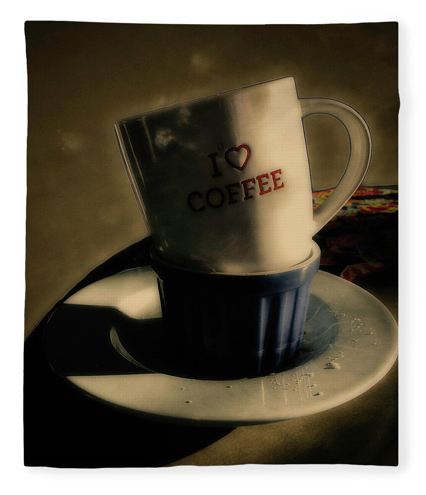 Coffee Cup Fleece Blanket featuring the photograph Oh Yeah by Paul Vitko