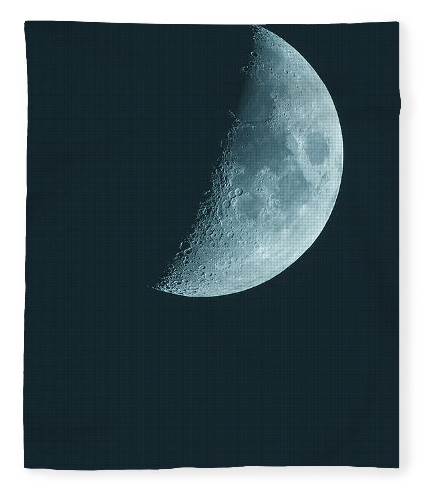Moon Fleece Blanket featuring the photograph Other world by Patrick Van Os