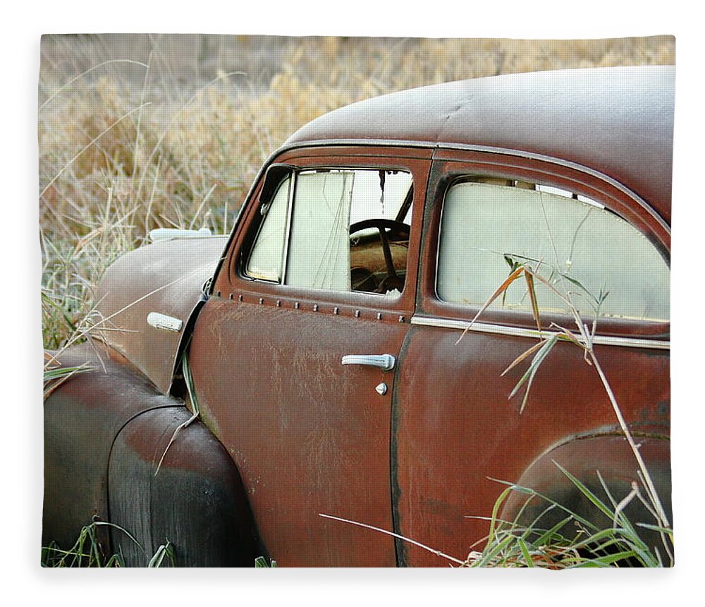 Chevrolet Fleece Blanket featuring the photograph Out To Pasture by Lens Art Photography By Larry Trager