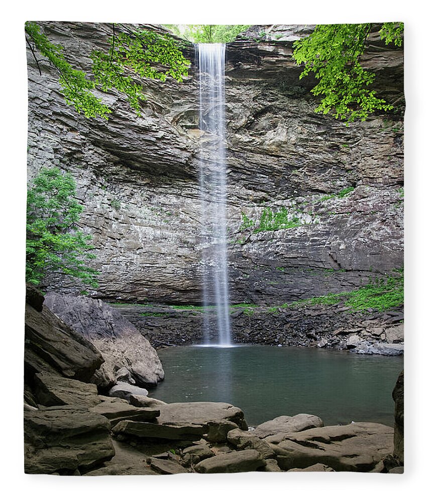 Ozone Falls Fleece Blanket featuring the photograph Ozone Falls 40 by Phil Perkins