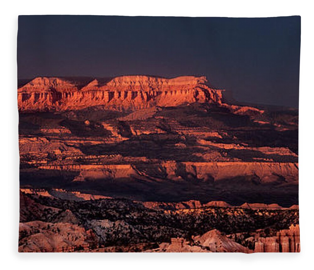 Hoodoos Fleece Blanket featuring the photograph Panorama Rainbow Bryce Canyon National Park Utah by Dave Welling