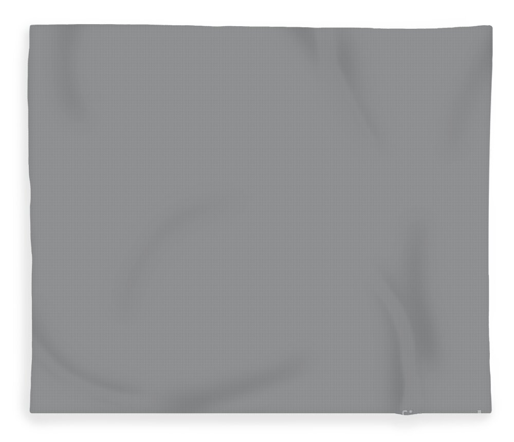 Pantone Fleece Blanket featuring the digital art Pantone Gray Color of the Year 2021 by Delynn Addams