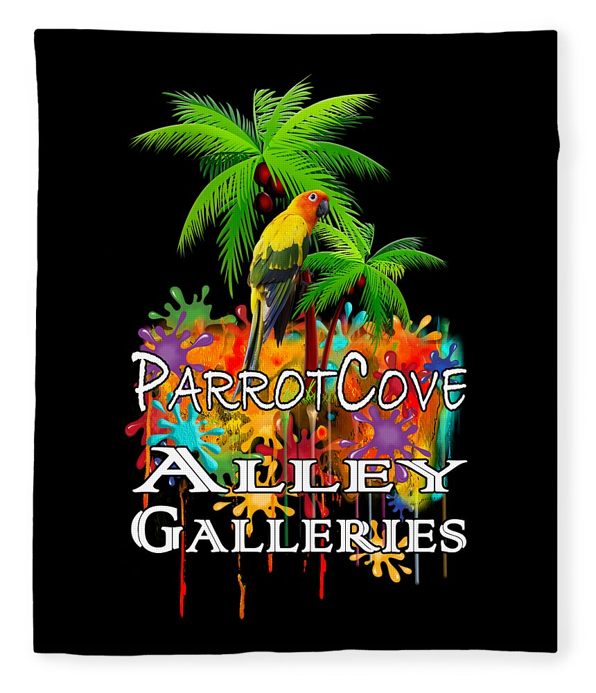 Parrot Fleece Blanket featuring the photograph Parrot Cove PNG by Debra and Dave Vanderlaan