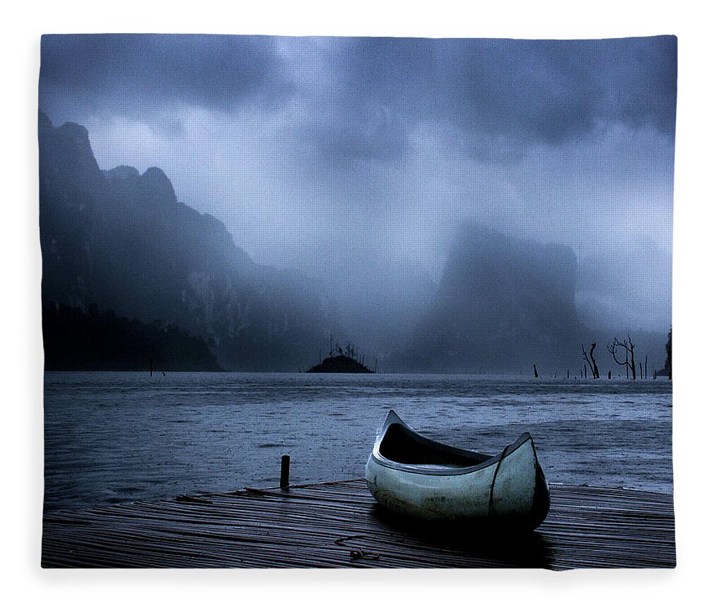 Thailand Fleece Blanket featuring the photograph Passing Storm by Mark Gomez