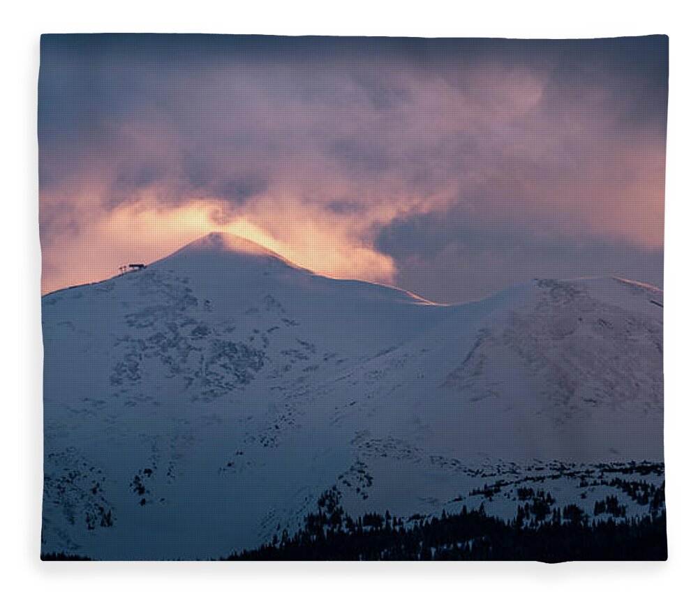 Mountains Fleece Blanket featuring the photograph Peak 8 by Stephen Holst