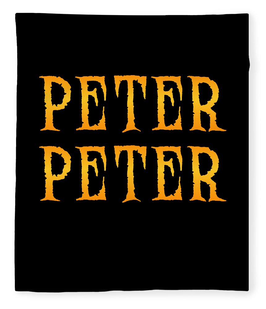 Halloween Fleece Blanket featuring the digital art Peter Peter Pumpkin Eater Costume by Flippin Sweet Gear