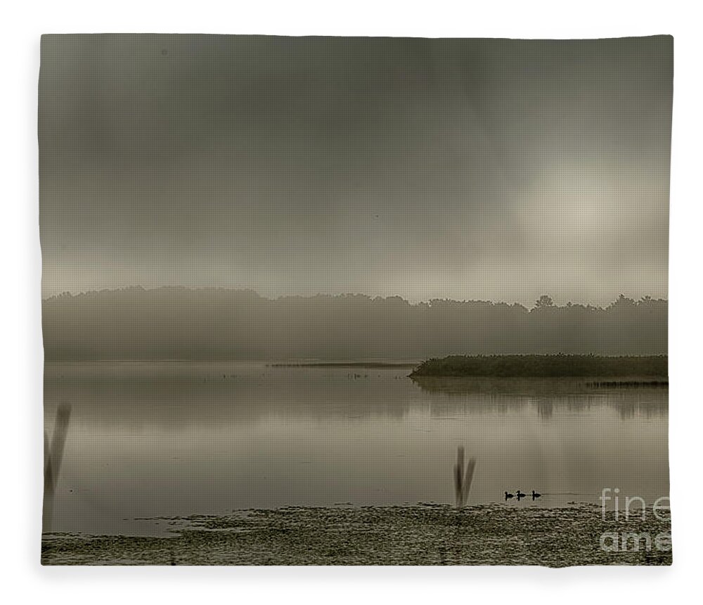  Fleece Blanket featuring the photograph Phantom Lake by Natural Focal Point Photography