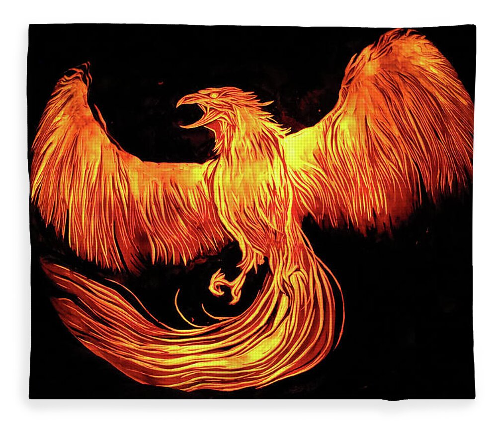 Phoenix Fleece Blanket featuring the photograph Phoenix by Stuart Manning