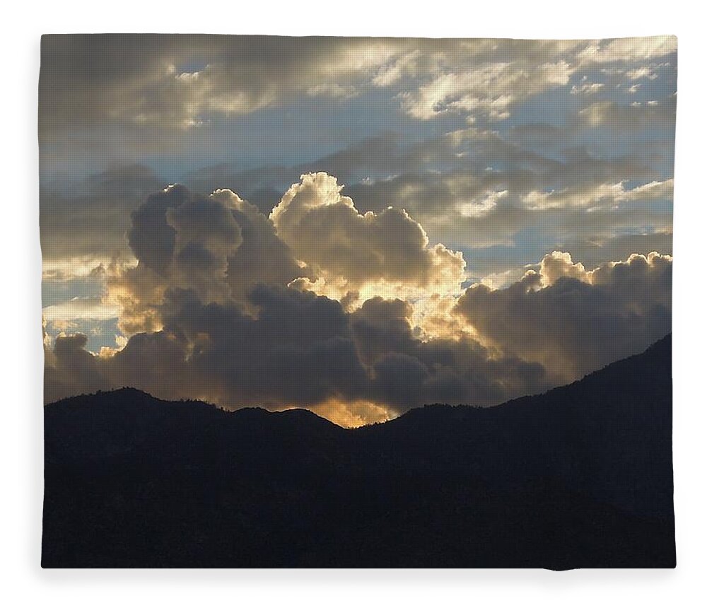 Landscape Fleece Blanket featuring the photograph Powerful Energy in the East by Leslie Porter