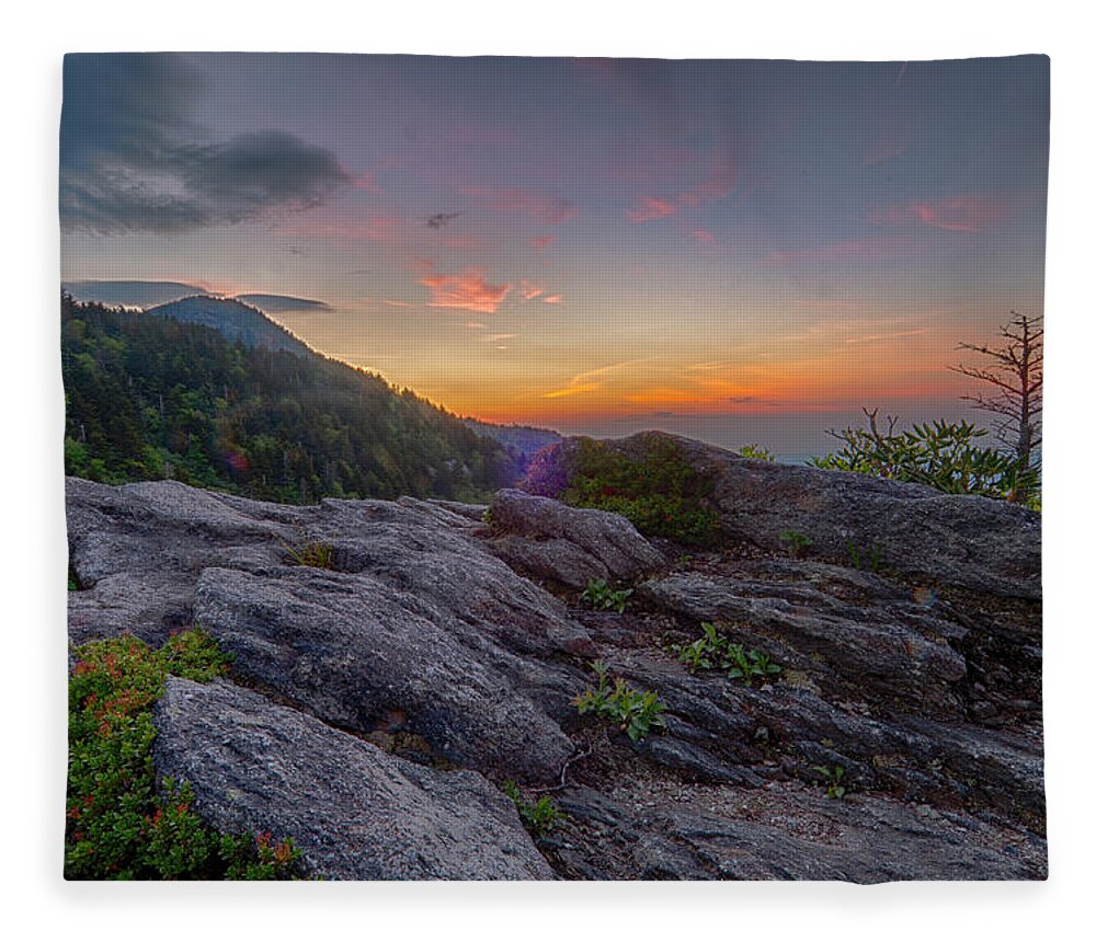 Blue Ridge Mountains Fleece Blanket featuring the photograph Predawn Light by Melissa Southern