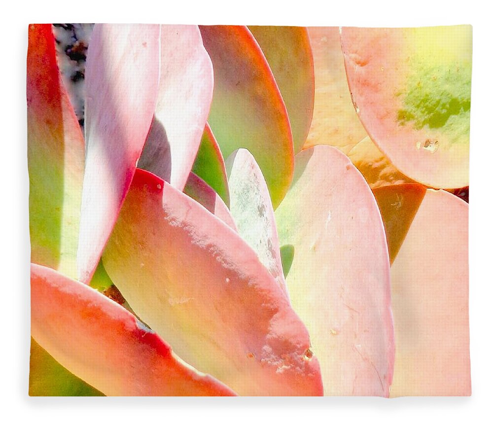 Pretty Fleece Blanket featuring the photograph Pretty Pink Petals by VIVA Anderson