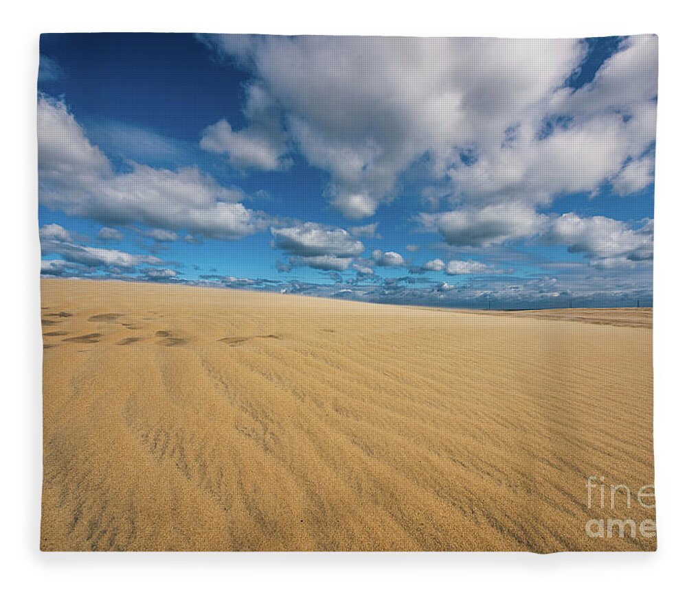 Sand Fleece Blanket featuring the photograph Purely Simple by Anthony Heflin
