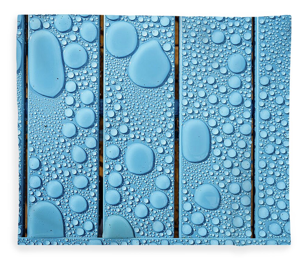 Rain Fleece Blanket featuring the photograph Raindrops 1 by Nigel R Bell