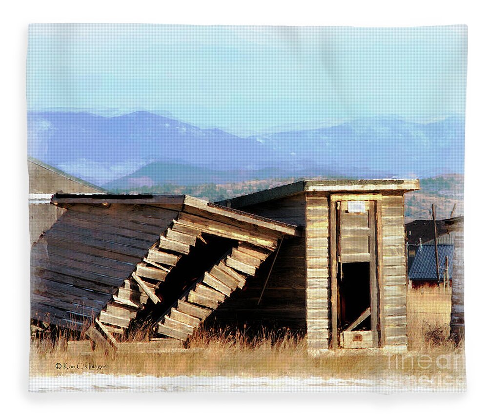 Outdoors Fleece Blanket featuring the photograph Ramshackle and Sturdy by Kae Cheatham