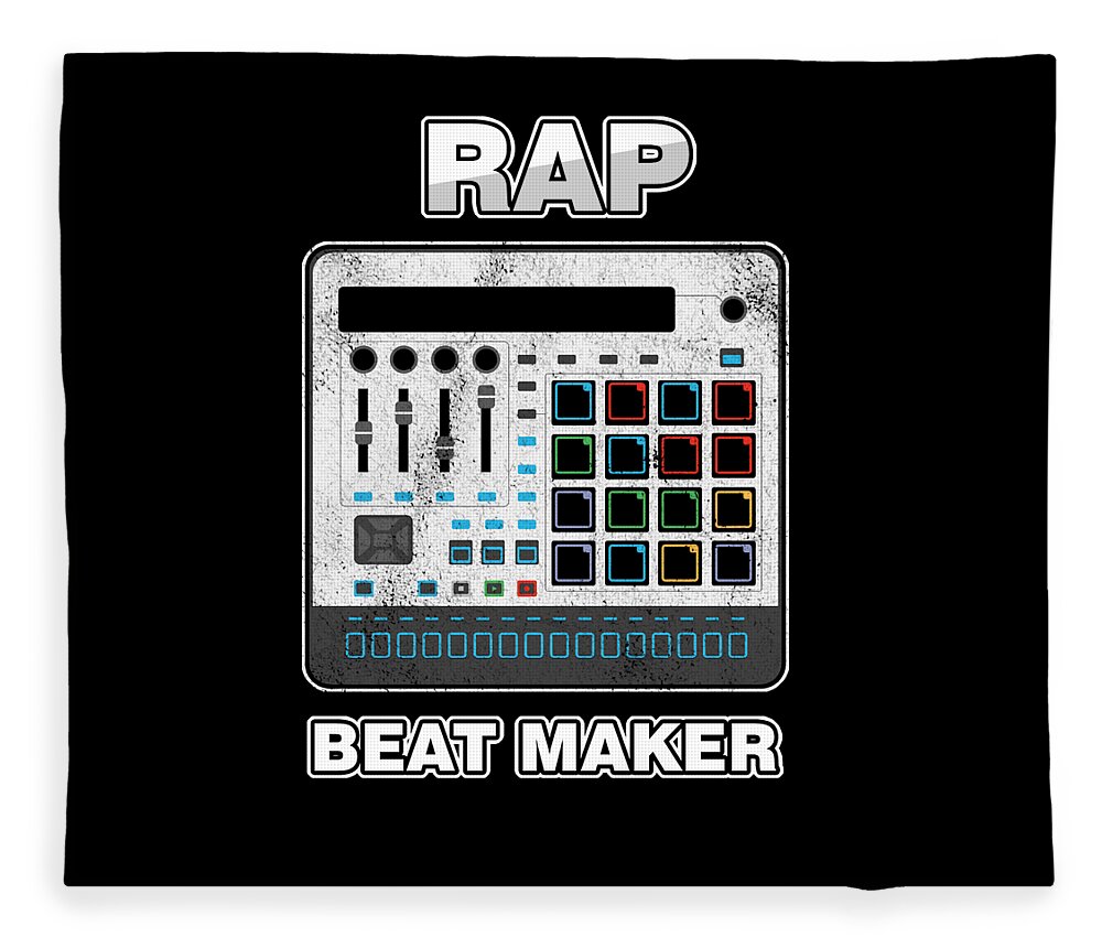 Rap Beat Maker Pop Music Performer Hop Rapping Gift Fleece Blanket Thomas - Pixels
