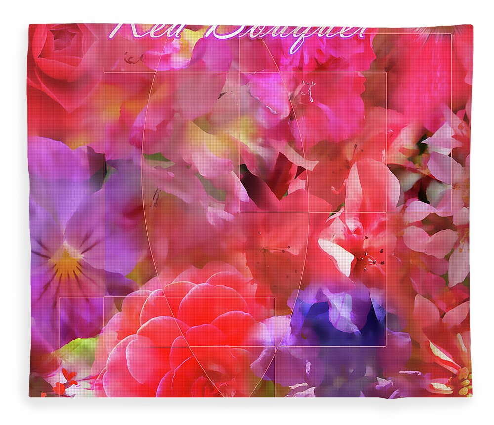 Photograph Fleece Blanket featuring the photograph Red Bouquet by Beverly Read