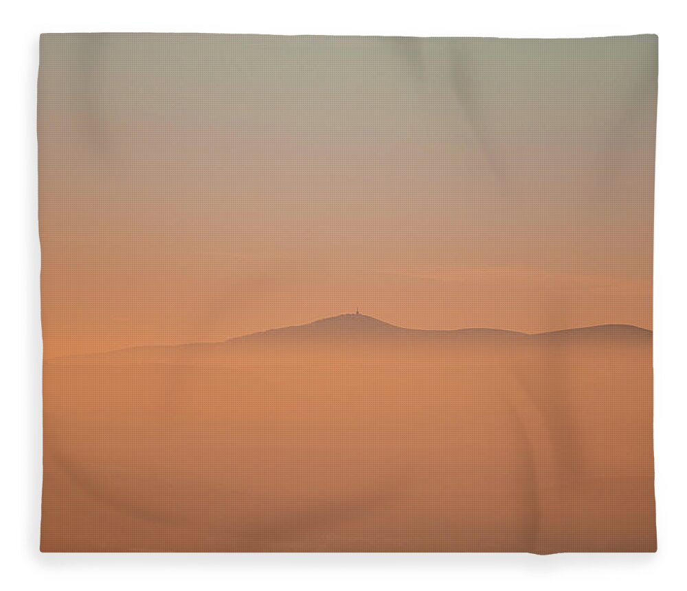 Lysa Hora Fleece Blanket featuring the photograph Red-orange glow by Vaclav Sonnek