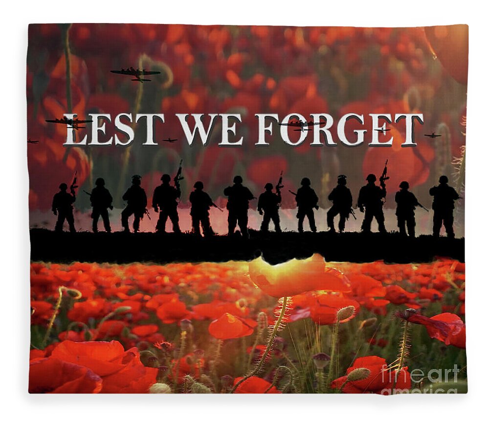 Remembrance Day Fleece Blanket featuring the photograph Remembrance 05 by Pics By Tony