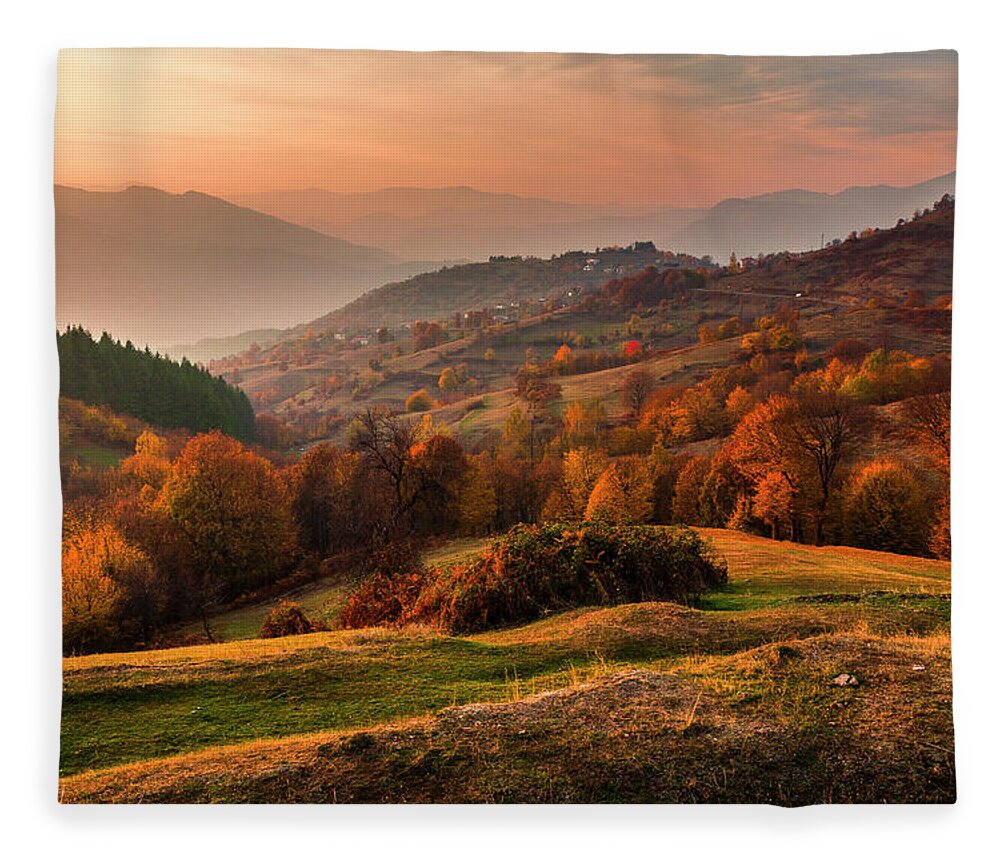 Rhodope Mountains Fleece Blanket featuring the photograph Rhodopean Landscape by Evgeni Dinev