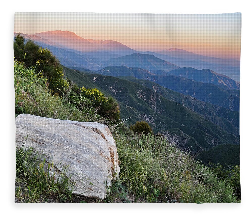 Rim Of The World Fleece Blanket featuring the photograph Rim o' the World National Scenic Byway by Kyle Hanson