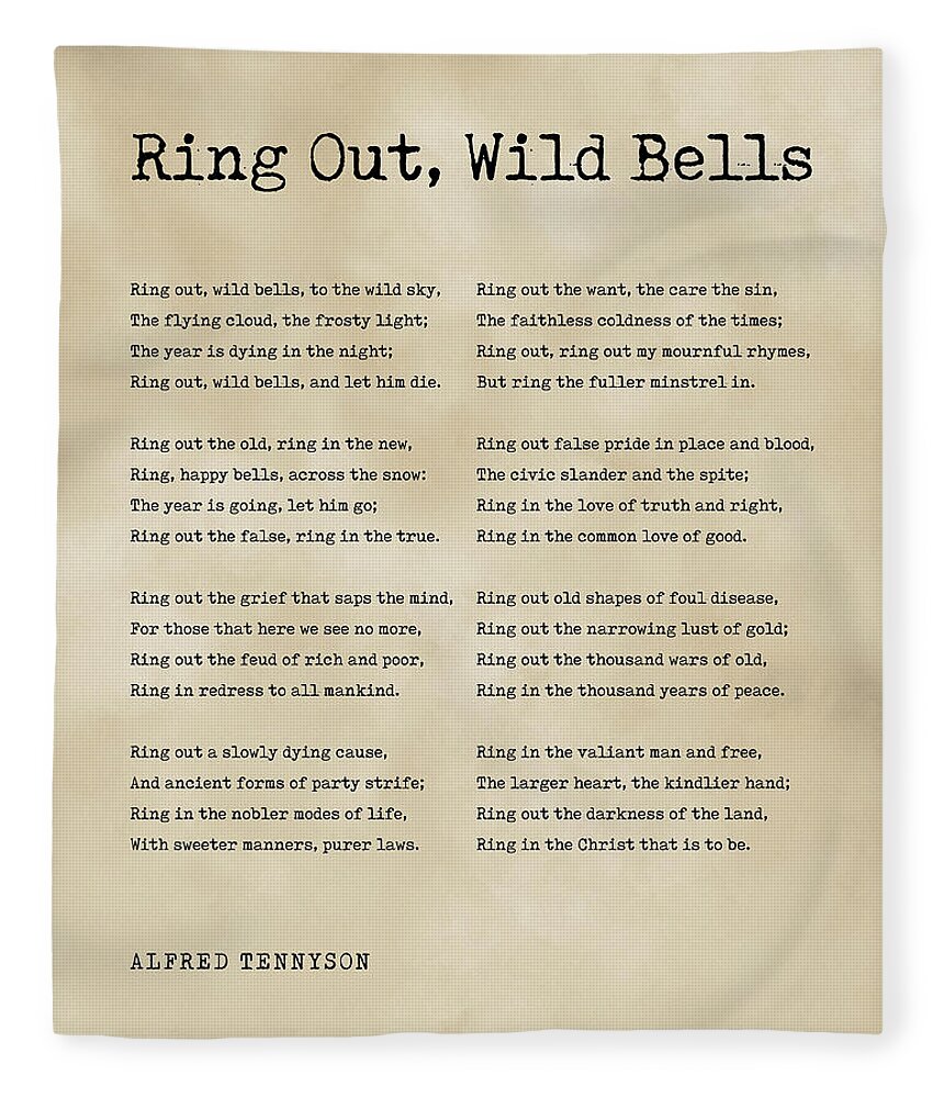 Annotation of Ring out wild bells - 'Ring Out Wild Bells', by Alfred, Lord  Tennyson is a poem that - Studocu